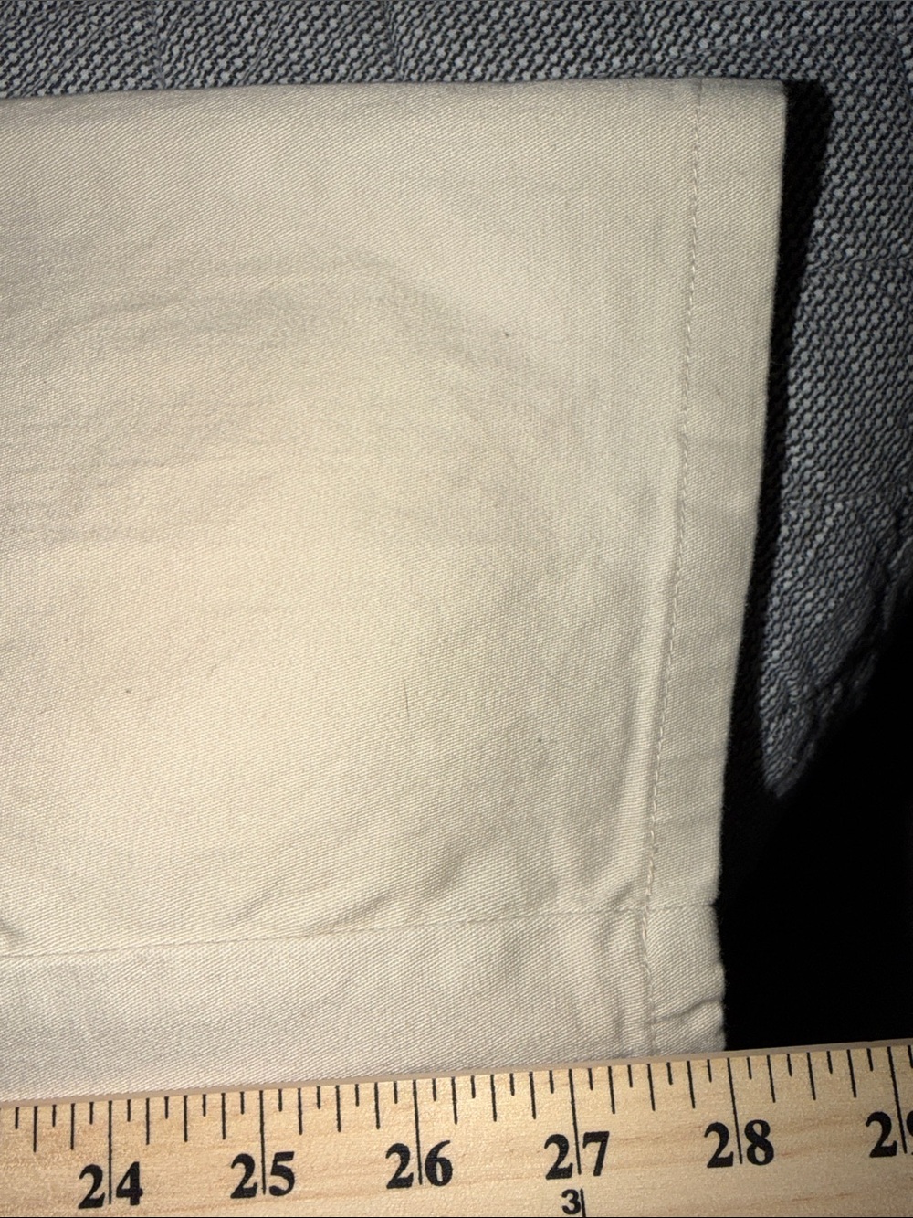 Women's Elastic-Waist Chino Pants in Cream - Picture 7 of 7